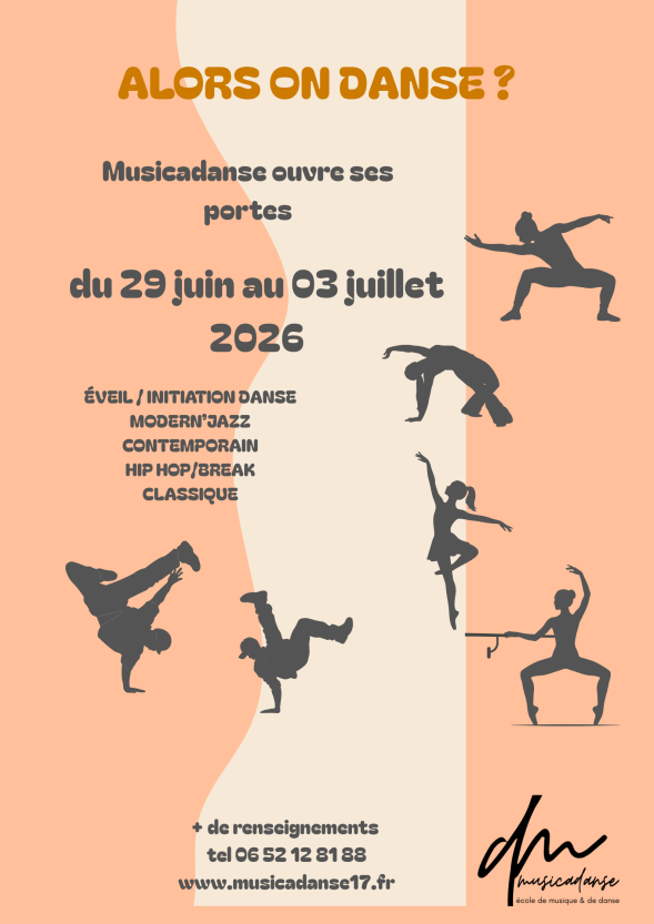SEMAINE PORTES OUVERTES DANSE 29 JUIN 2026 AU 03 JUILLET 2026