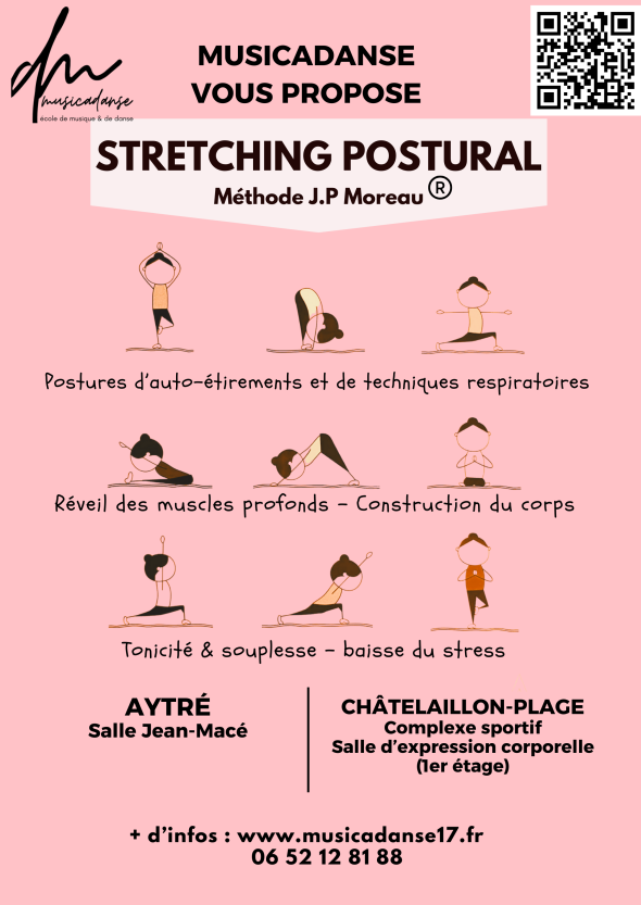 STRETCHING POSTURAL : SEMAINES PORTES OUVERTES du 29/06/2026 au 03/07/2026