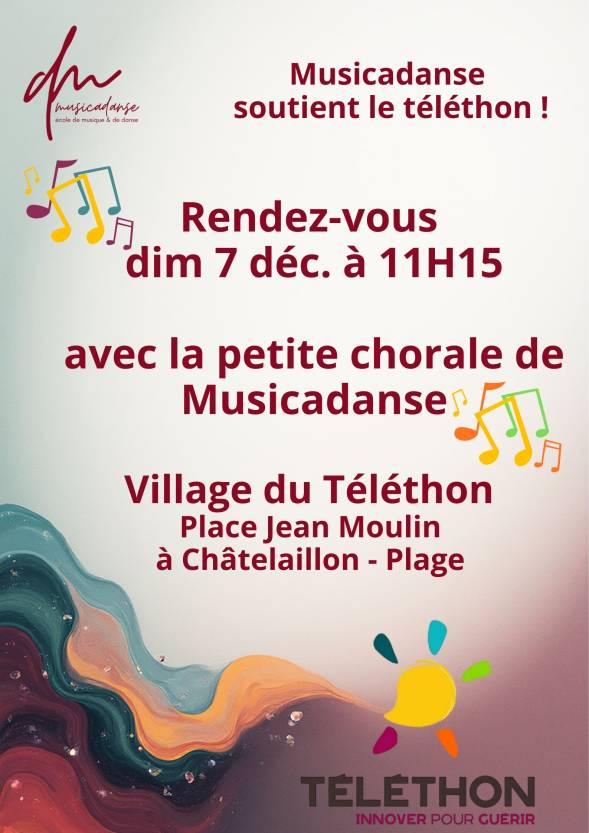 Musicadanse soutient le Téléthon