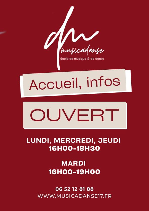 Nos horaires d'ouverture évoluent